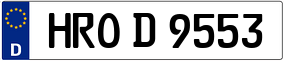 Trailer License Plate